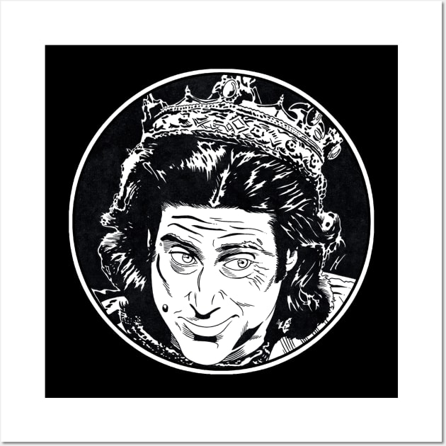 PRINCE JOHN - Robin Hood Men in Tights (Circle Black and White) Wall Art by Famous Weirdos